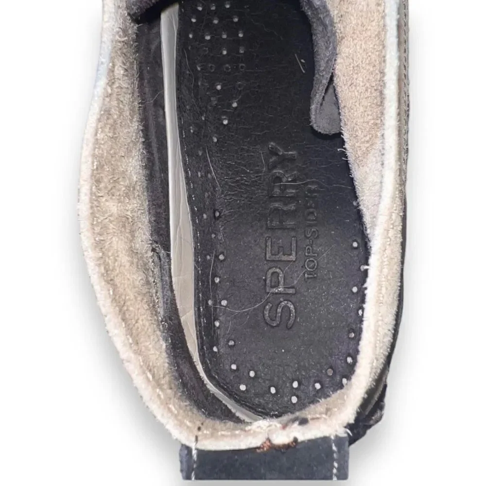 Sperry Top-Siders Mid Top Boat Chukka Shoes Grey/Beige Suede STS13908 Men's 8.5M